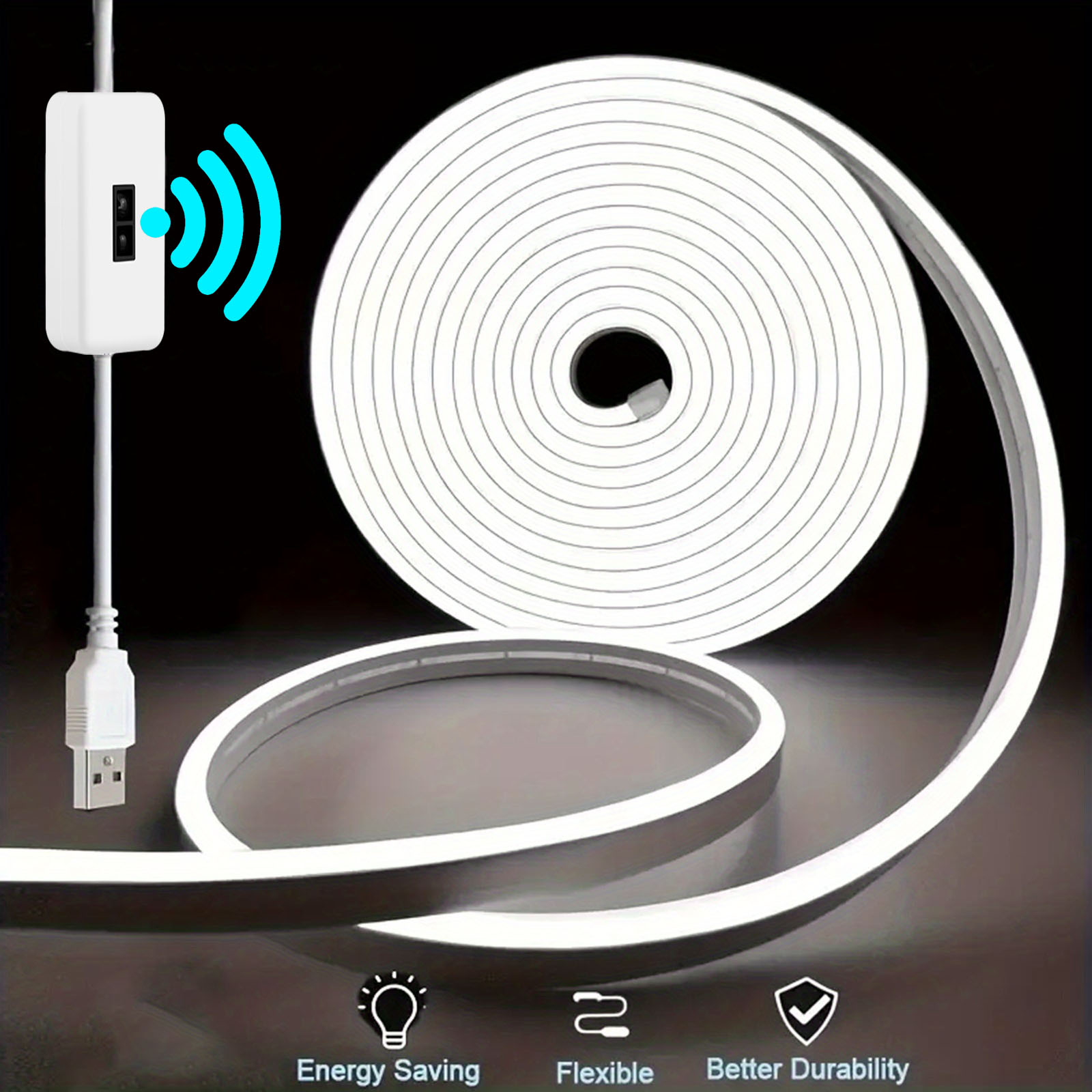 Outdoor Lighting On House - Sensor de movimento neon led luz