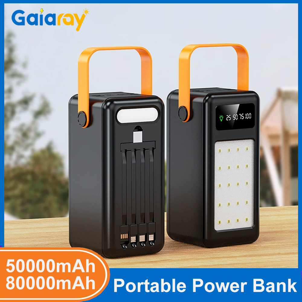 Outdoor Lighting Cable - Banco de Potência Portátil de 50000mAh