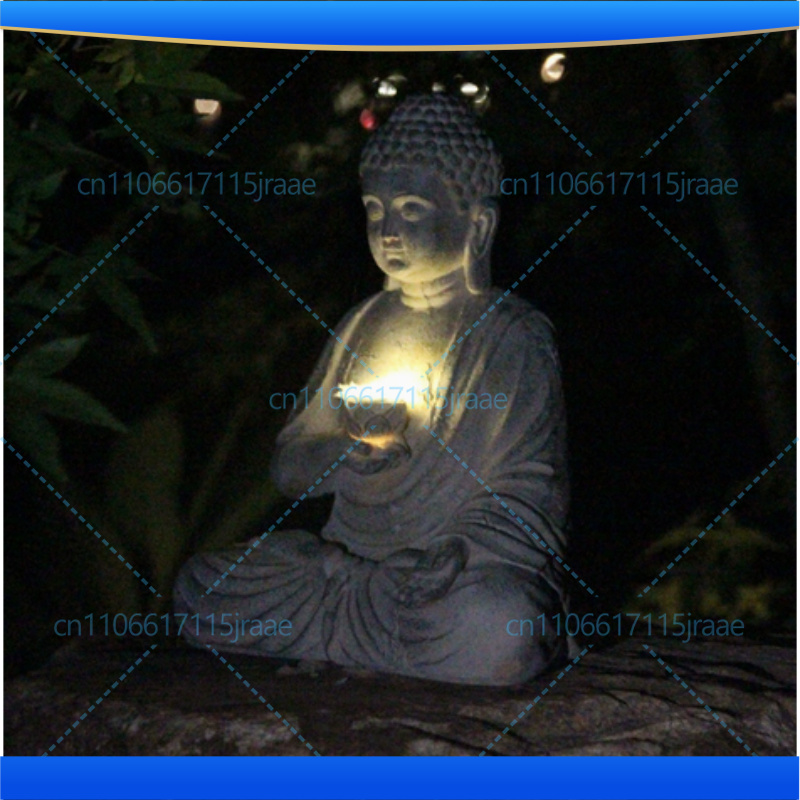Outdoor Zen Lighting - Estátua de Buda em Resina para