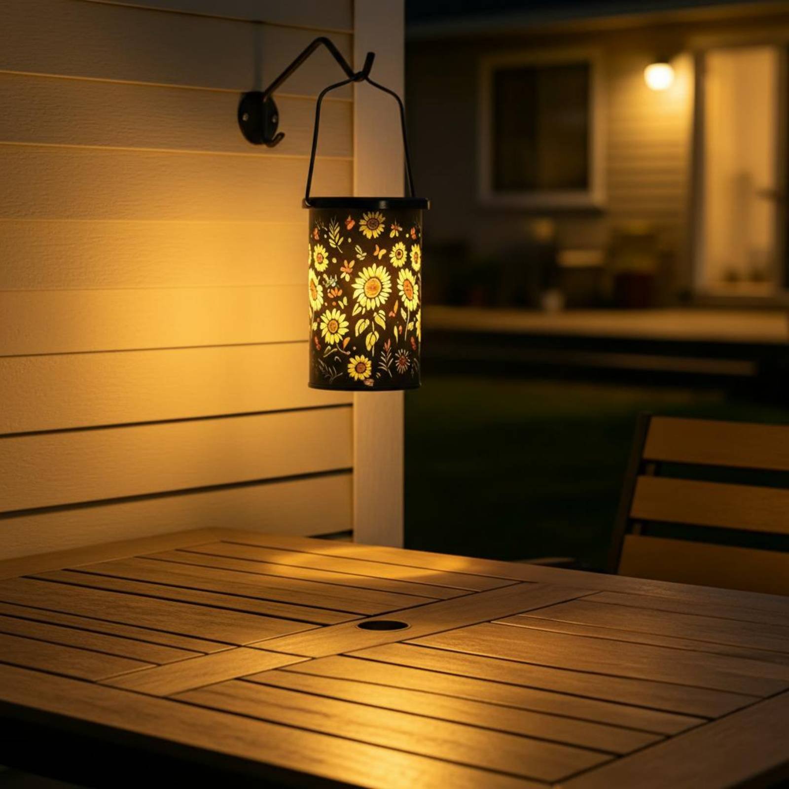 Hanging Outdoor Lighting - Lanterna Solar Decorativa com Design Vintage