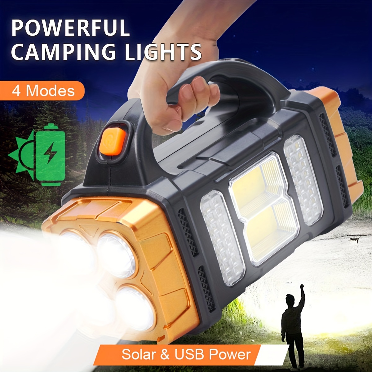 Outdoor Lighting Usa - Nova Lanterna LED Solar Recarregável de