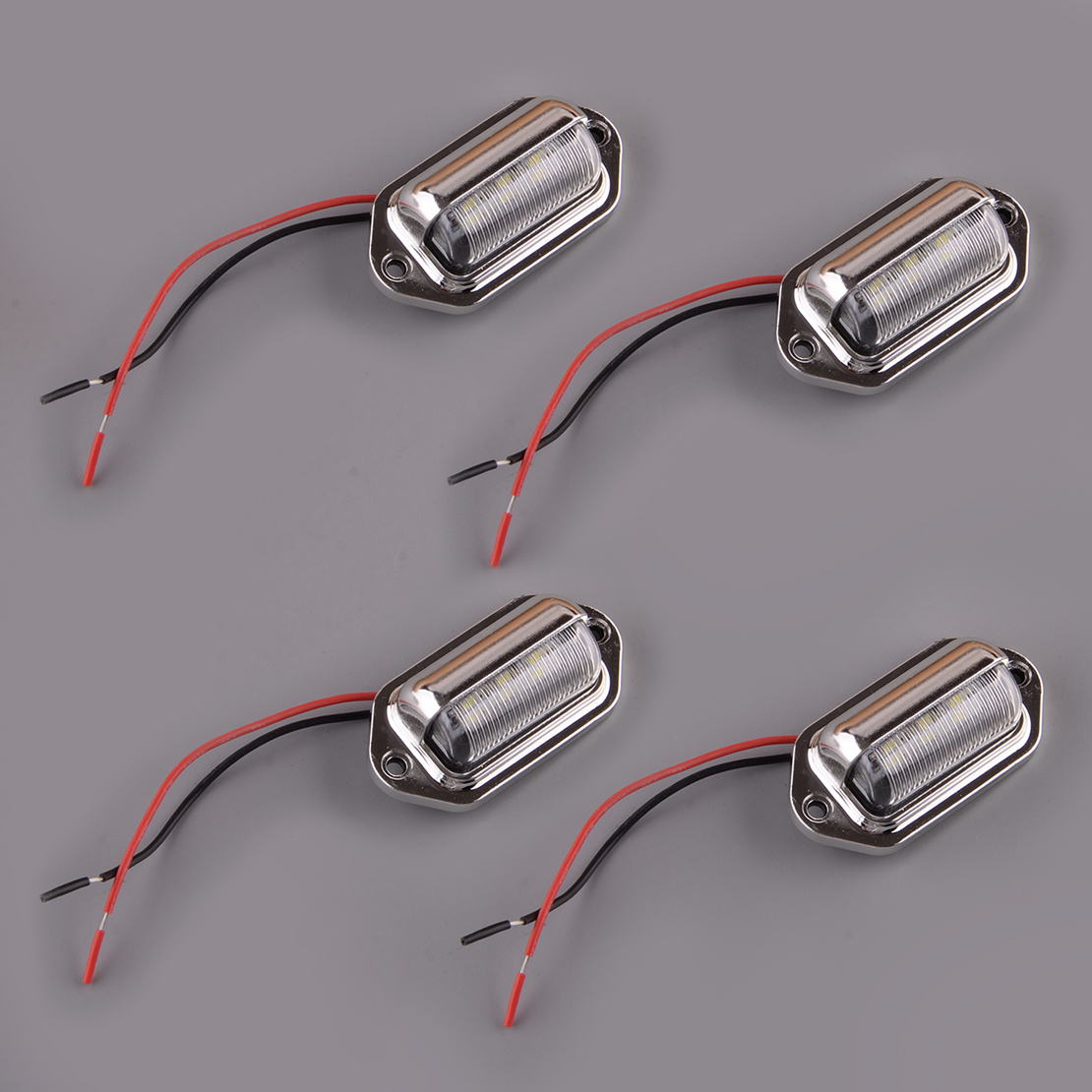 Outdoor Lighting Deck - 4 Peças de Luzes LED Impermeáveis