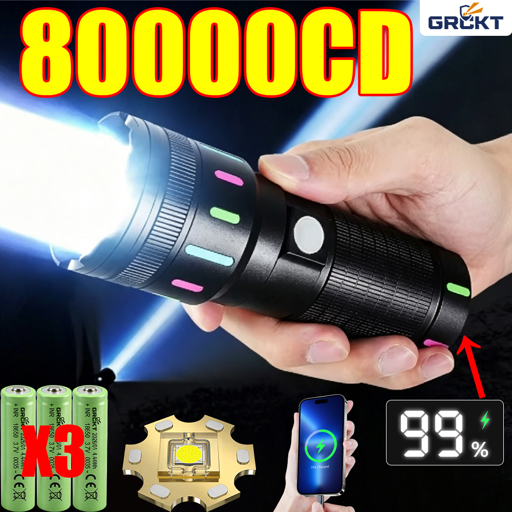 Outdoor Lighting Usa - Lanterna LED Mais Poderosa 80000CD, Lanterna