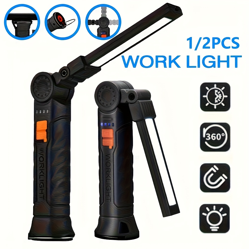Hanging Outdoor Lighting - Lanterna LED COB Portátil Recarregável com