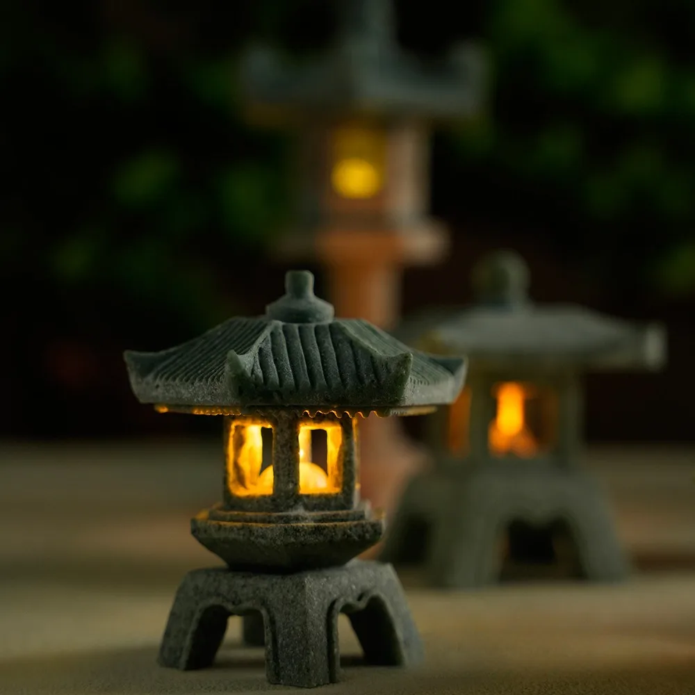 Mini pagode lanterna luz estát - Outdoor Zen Lighting avaliação e preço
