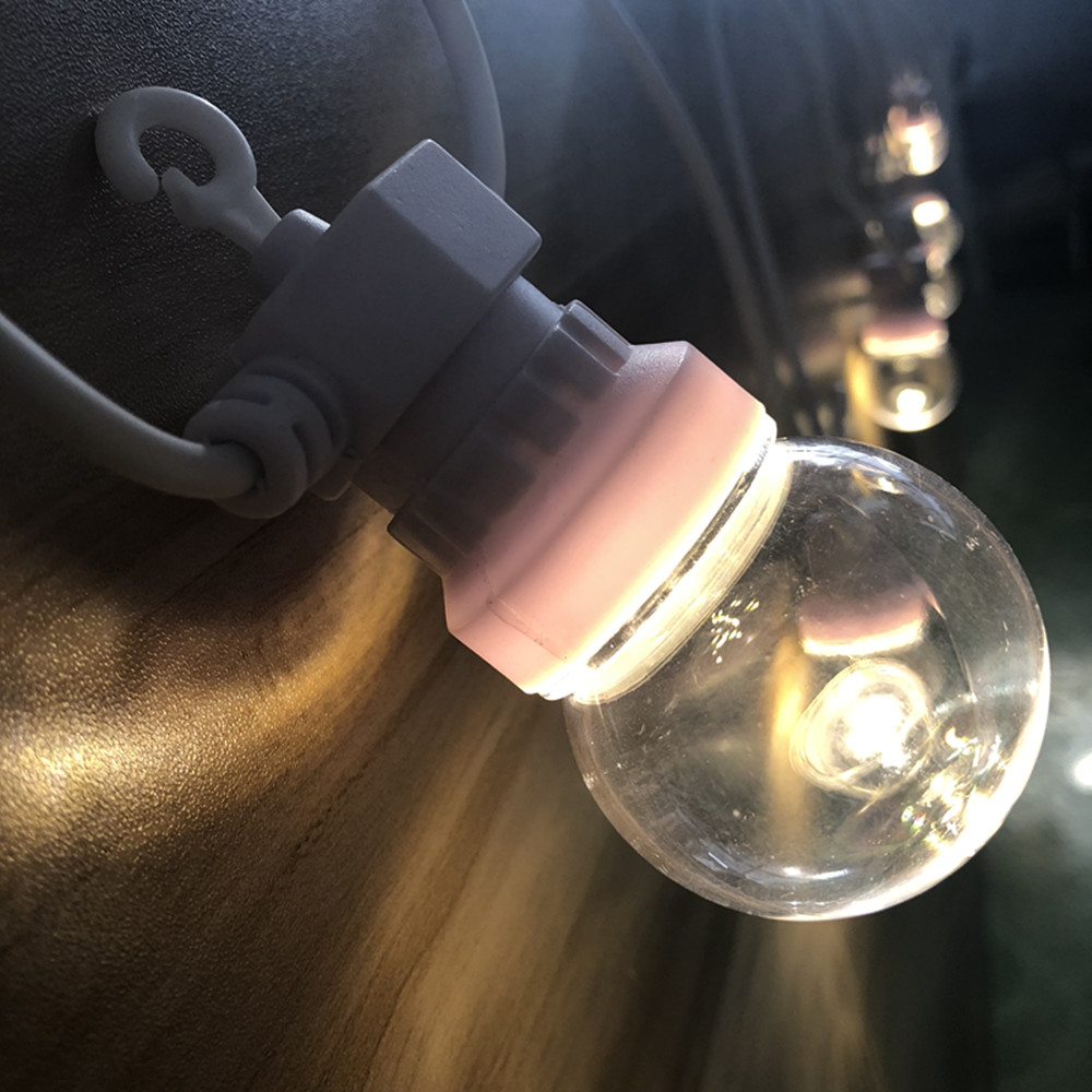 Ip65 g50 cabo branco bola leit - Outdoor Lighting Cable avaliação e preço