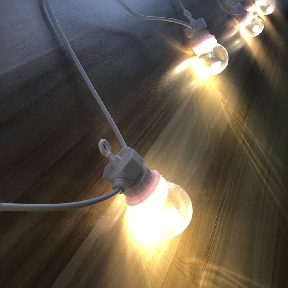 Ip65 g50 cabo branco bola leit - Outdoor Lighting Cable avaliação e preço