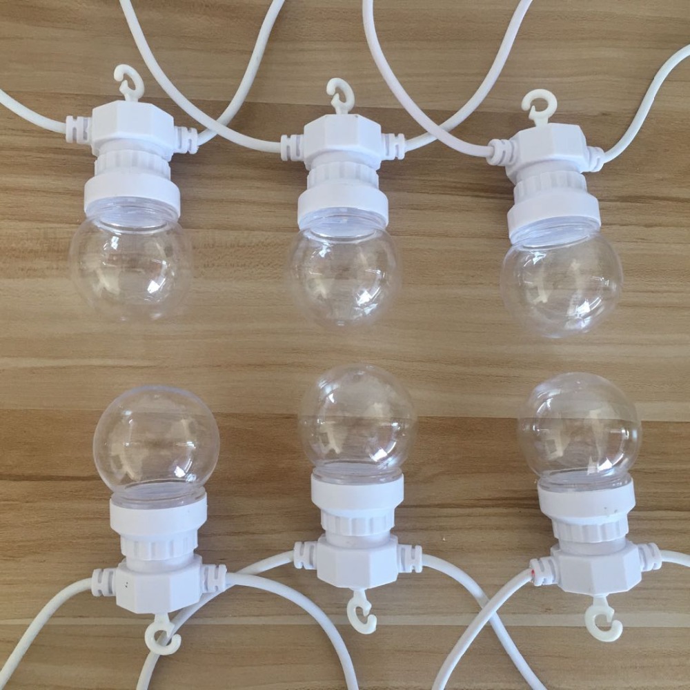 Ip65 g50 cabo branco bola leit - Outdoor Lighting Cable avaliação e preço