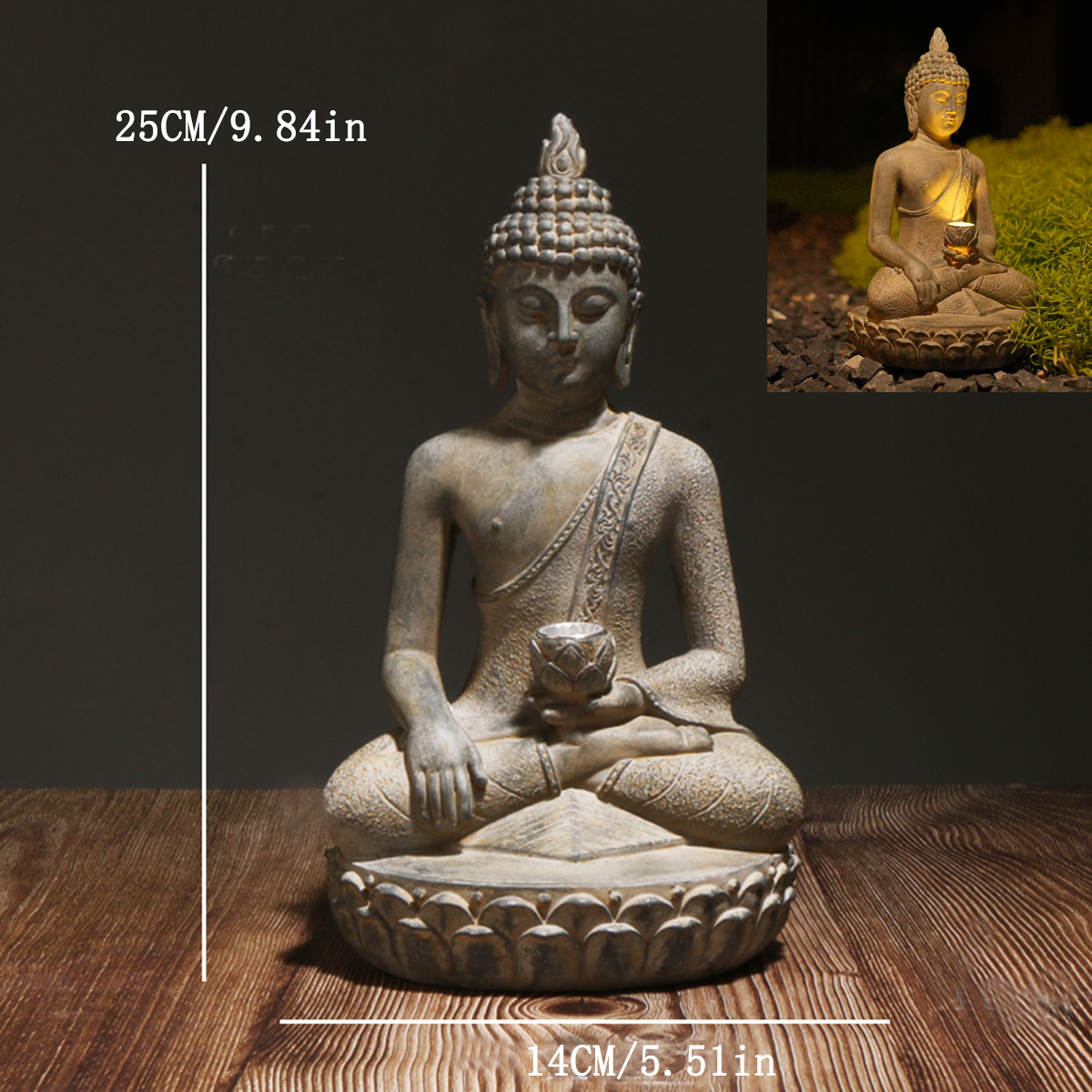 Estátua de Buda Inspirada no Z - Outdoor Zen Lighting avaliação e preço