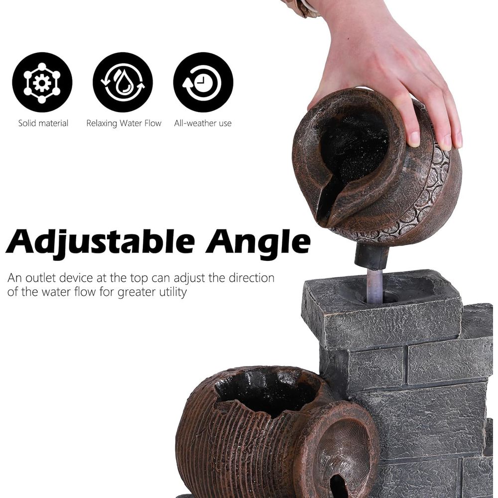 Fonte de Água em Cascata de Re - Outdoor Lighting Deck avaliação e preço
