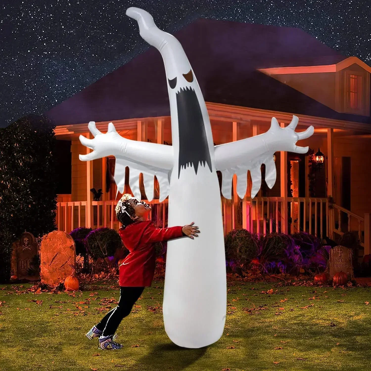 Halloween inflável assustador  - Outdoor Lighting Ideas For Party avaliação e preço