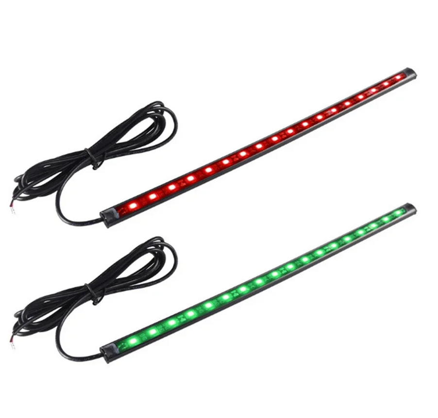2 pçs 30cm 12v led luz de tira - Outdoor Lighting Deck avaliação e preço