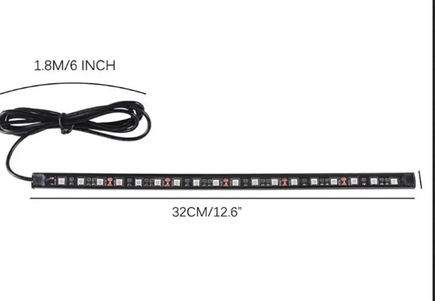 2 pçs 30cm 12v led luz de tira - Outdoor Lighting Deck avaliação e preço