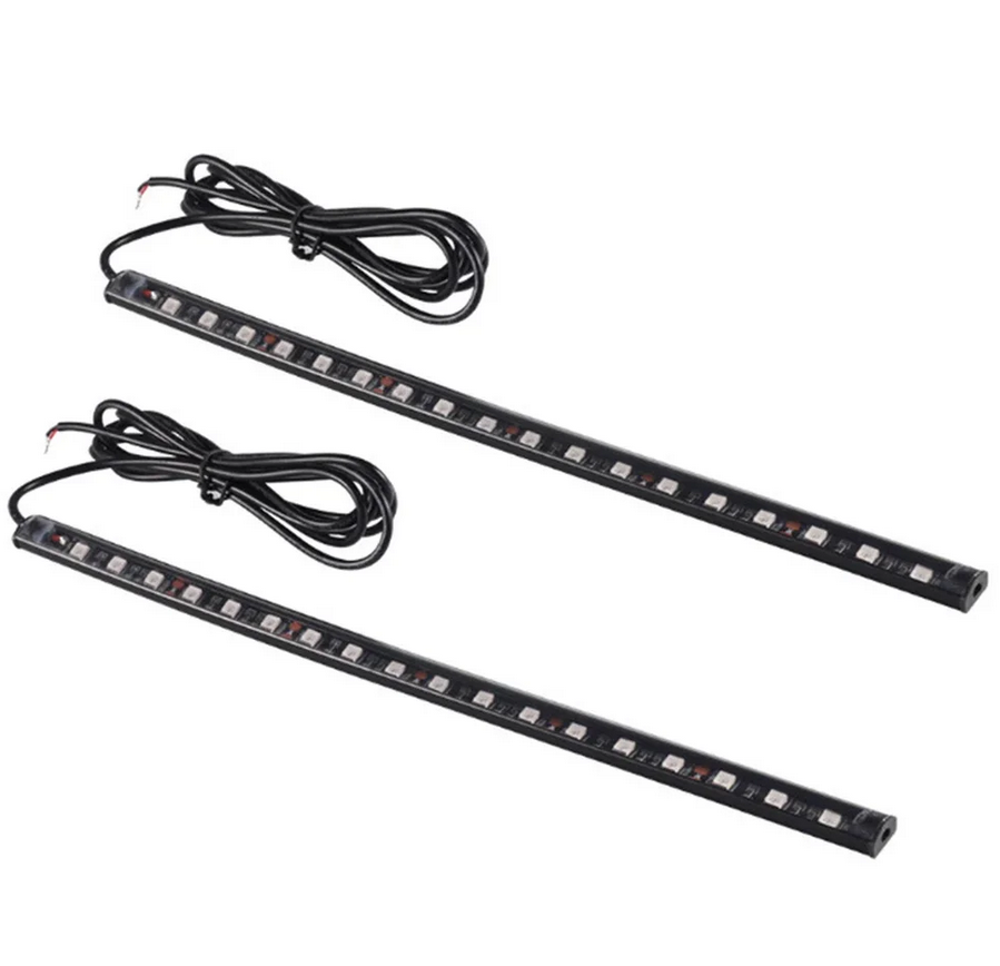 2 pçs 30cm 12v led luz de tira - Outdoor Lighting Deck avaliação e preço