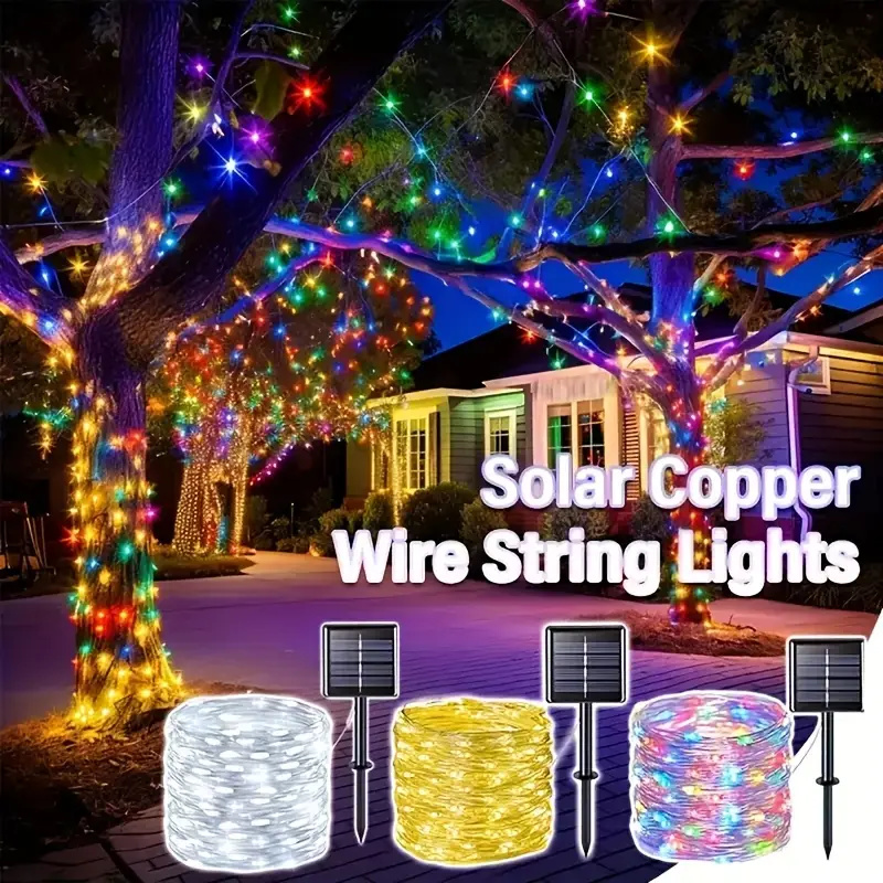 Cordão de Luz Solar LED de Fio - Outdoor Lighting On House avaliação e preço