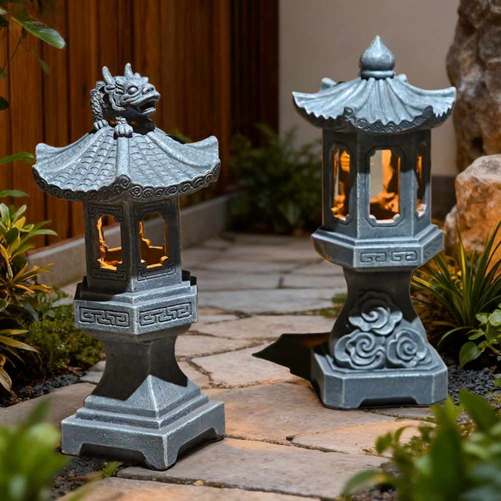 Lanterna Solar Zen Pagoda para - Outdoor Zen Lighting avaliação e preço