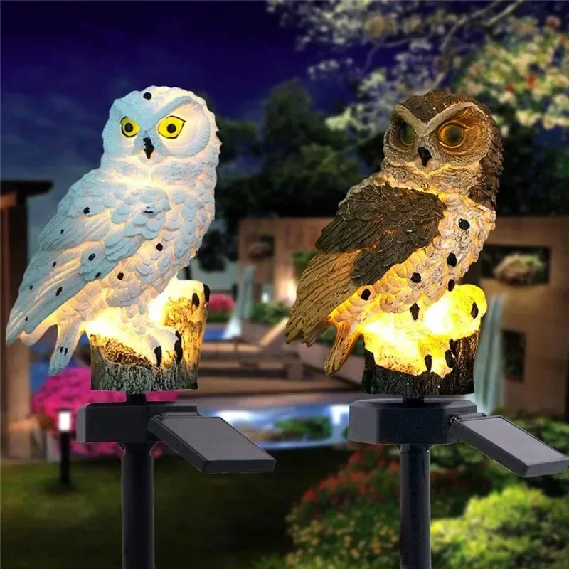 Estátua de Coruja Solar com Lu - Outdoor Lighting Ideas avaliação e preço