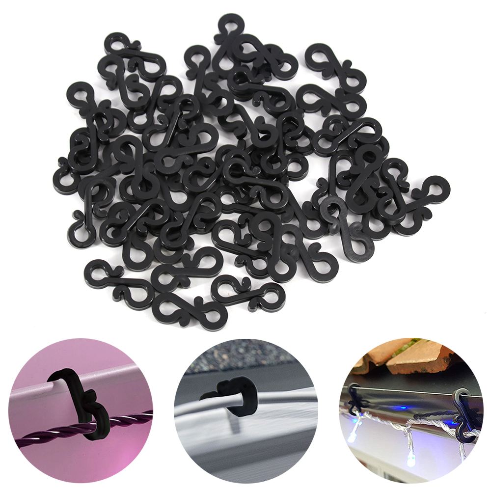 120 pçs ganchos de plástico ga - Outdoor Lighting Cable avaliação e preço