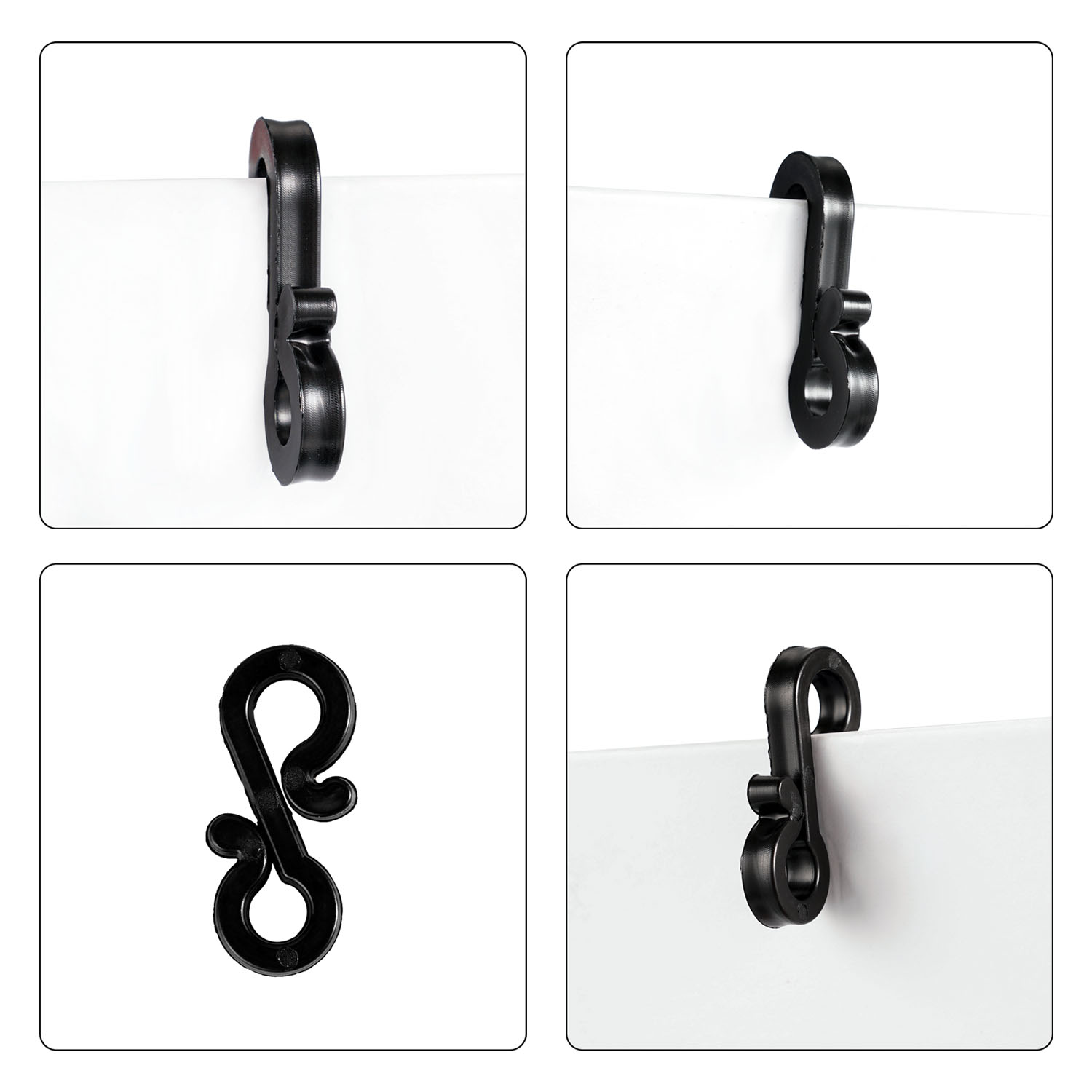 120 pçs ganchos de plástico ga - Outdoor Lighting Cable avaliação e preço