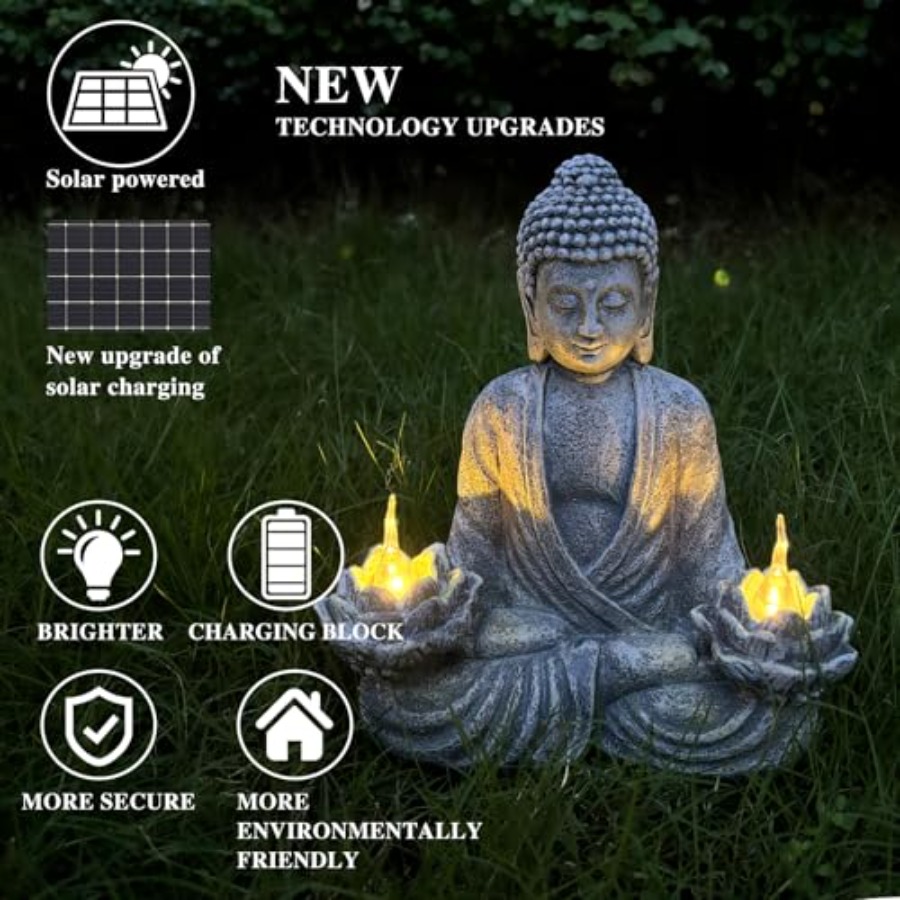 Estátua de Buda para Decoração - Outdoor Zen Lighting avaliação e preço