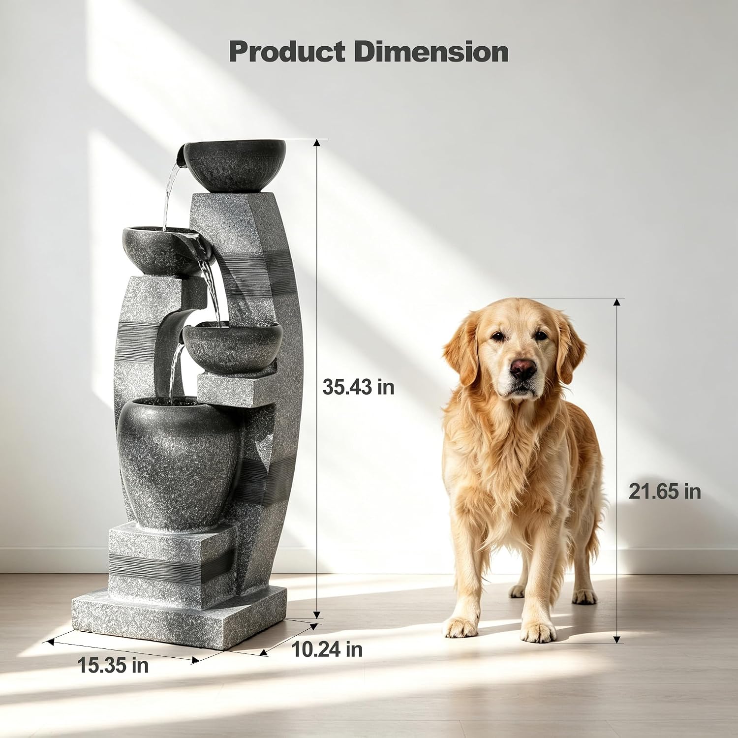 Fonte de Água em Cascata de Qu - Outdoor Zen Lighting avaliação e preço