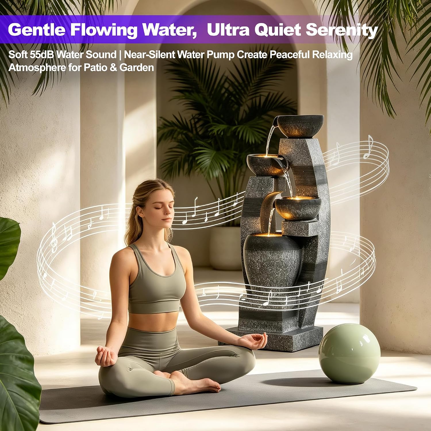 Fonte de Água em Cascata de Qu - Outdoor Zen Lighting avaliação e preço