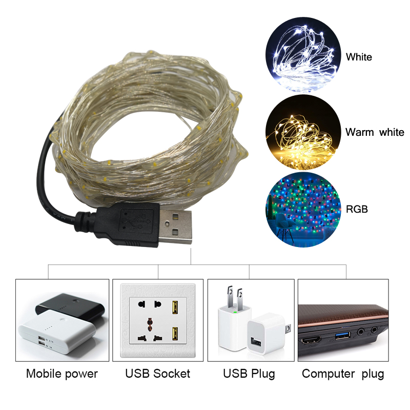 Luzes de Cordão LED 5M 10M com - Outdoor Lighting On House avaliação e preço
