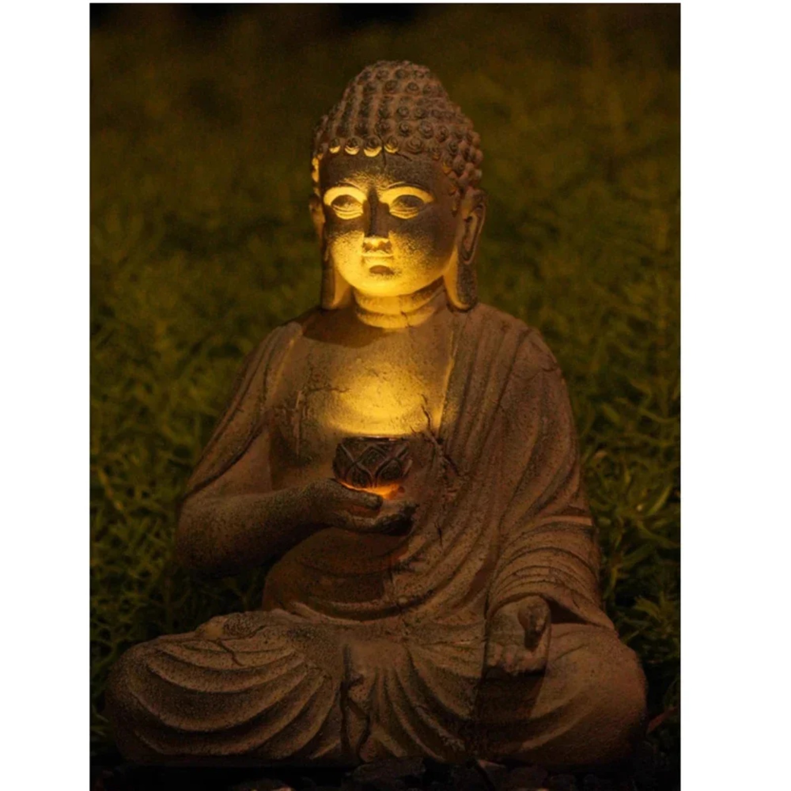 Estátua Solar de Buda para Jar - Outdoor Zen Lighting avaliação e preço