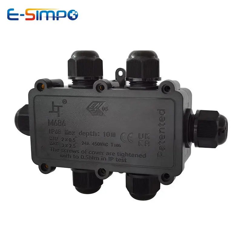 6way 1in5out ip68 subaquática  - Outdoor Lighting Junction avaliação e preço