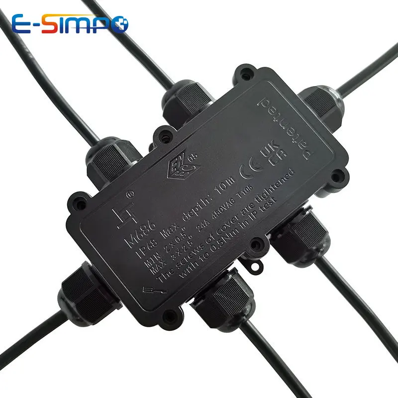 6way 1in5out ip68 subaquática  - Outdoor Lighting Junction avaliação e preço